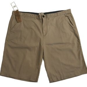 Jachs Mens Stretch Flat Front Shorts Khaki Size 42